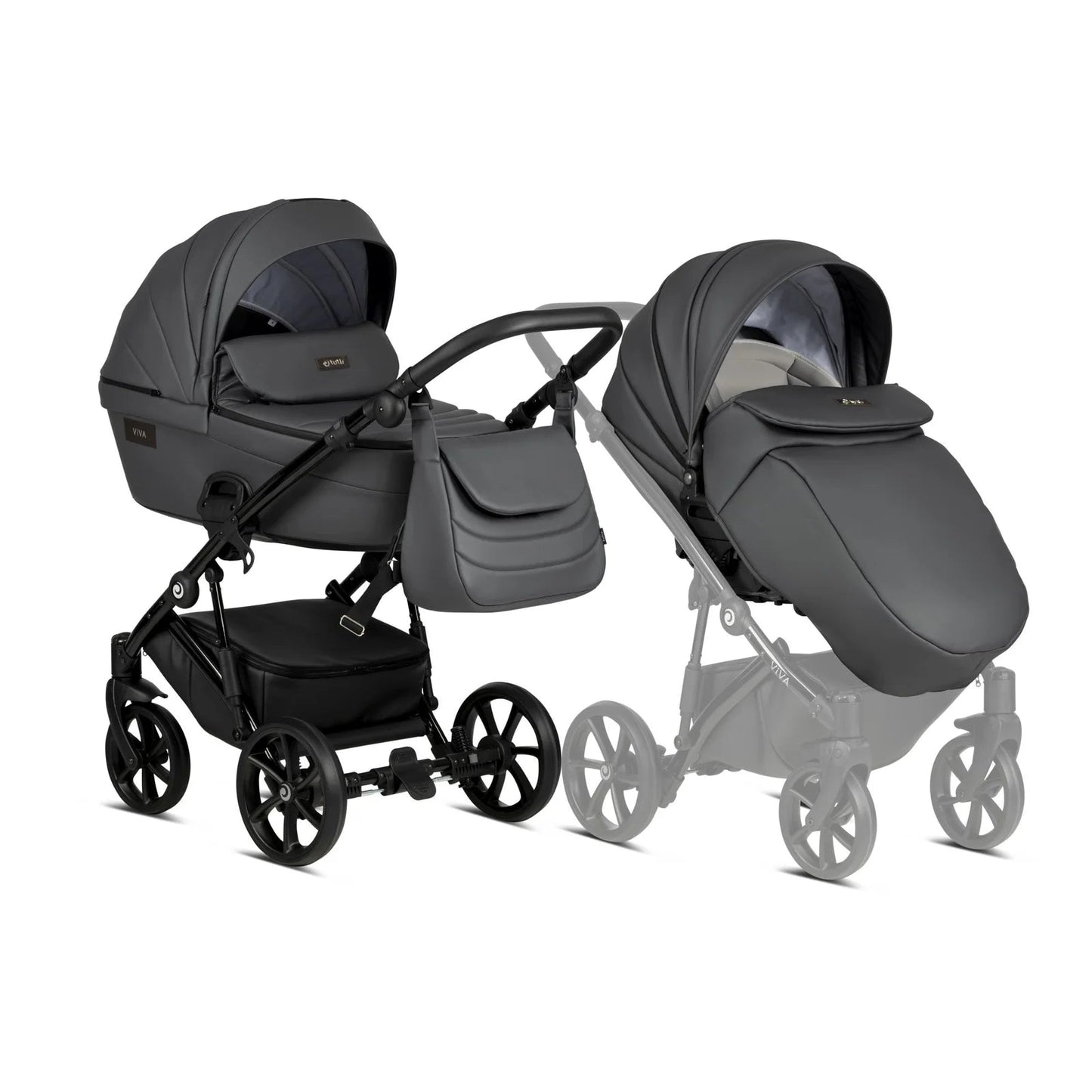 Tutis Viva4 Leather Shadow Grey 087 Travel System 2in1 / 3in1 / 4in1 Tutis Viva4