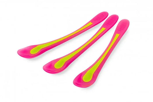 Brother Max - 3 Pack Baby Weaning Spoons - Pink/Green Brother Max