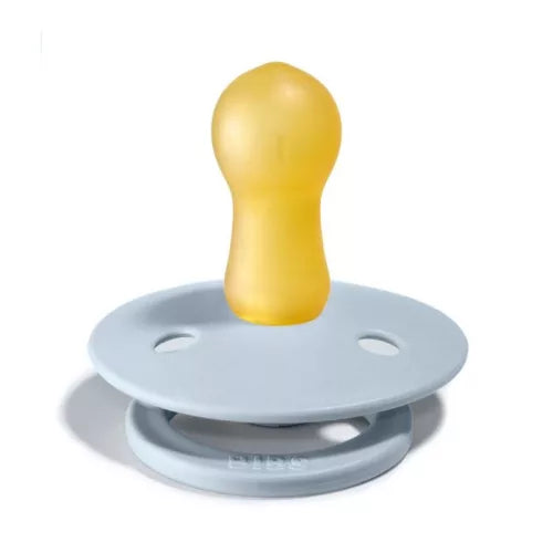 BIBS Colour Latex Pacifier - Baby Blue Size 1.  0+ Months   Single Pc Bibs