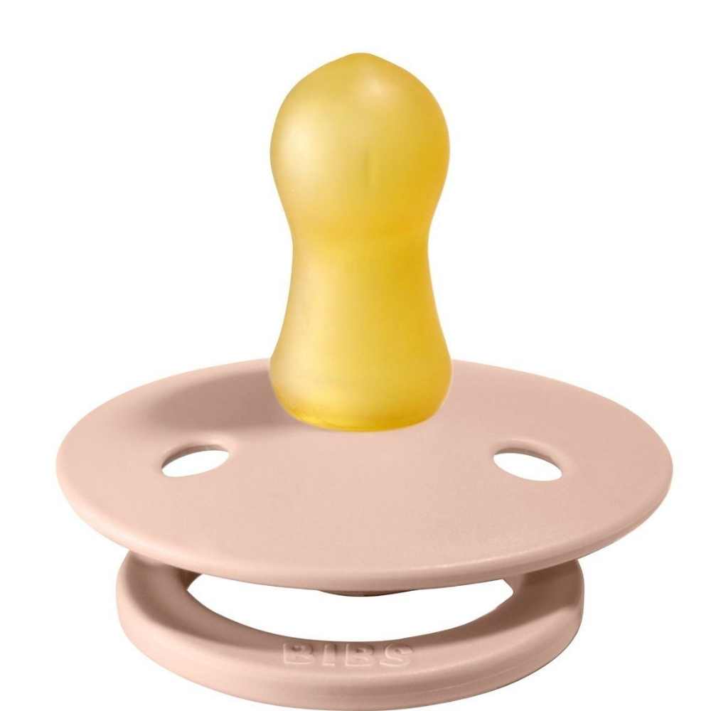 BIBS Colour Latex Pacifier - Blush Size 1. 0+ Months Single Pc Bibs