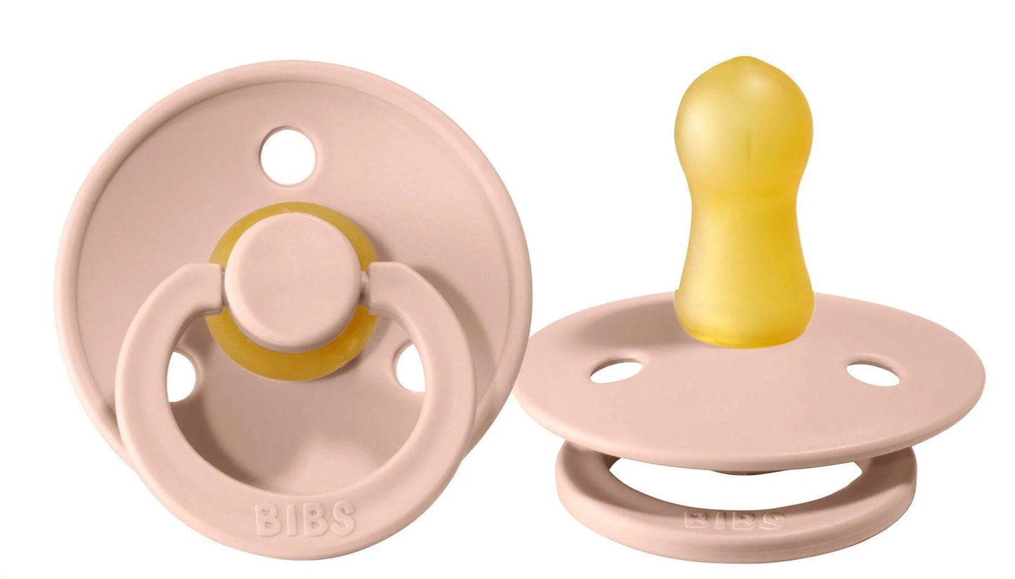 BIBS Colour Latex Pacifier - Blush Size 1. 0+ Months Single Pc Bibs