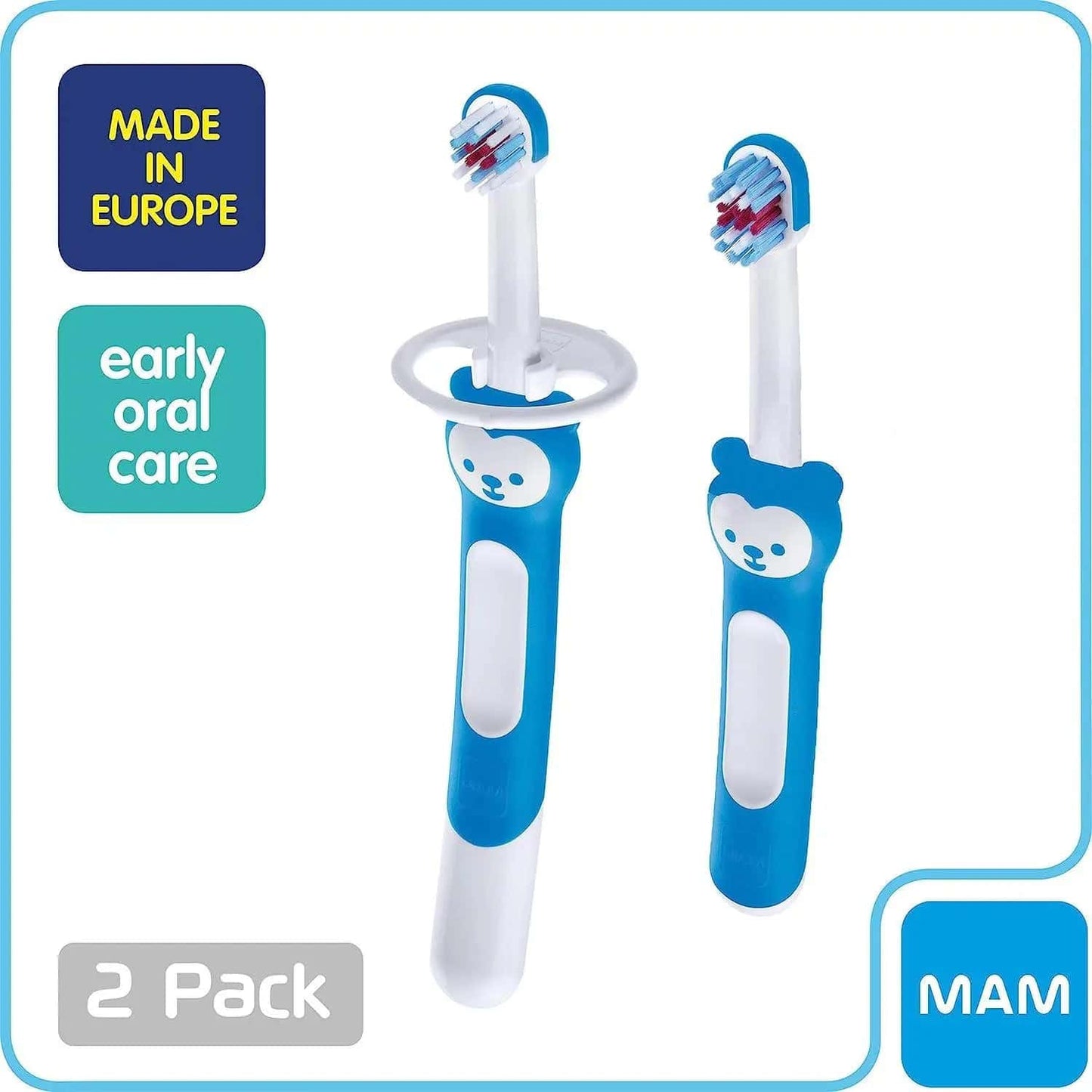 MAM Learn to Brush Set, Baby Training Toothbrush Age 5Months + Mam