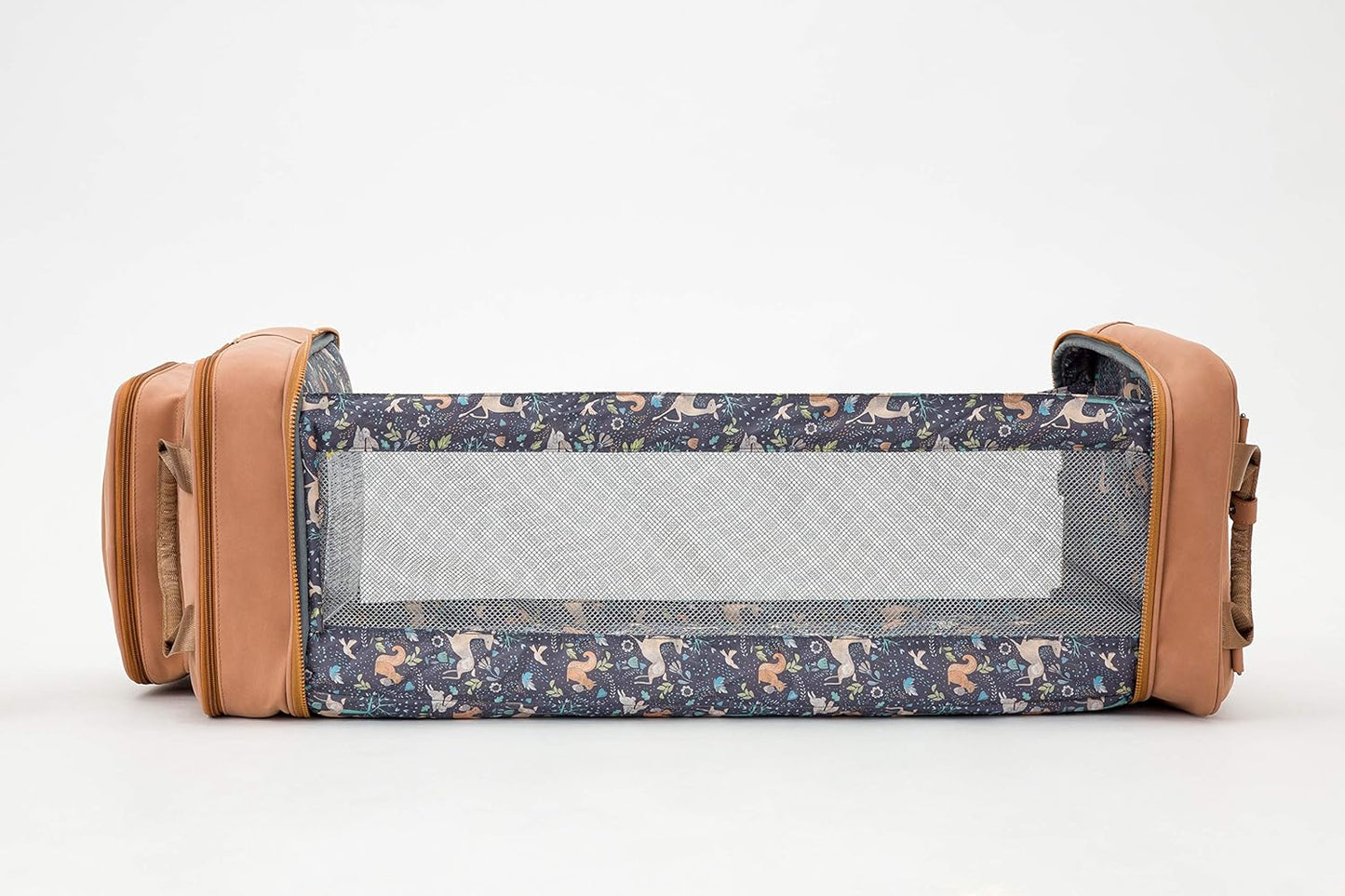 Bizzi Growin Vegan Leather Pod RucPod Porcini - Baby Changing Bag/Crib, One Size Welcome Baby