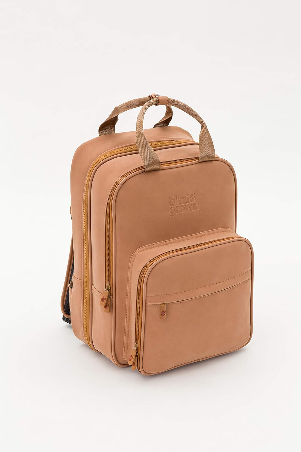 Bizzi Growin Vegan Leather Pod RucPod Porcini - Baby Changing Bag/Crib, One Size Welcome Baby