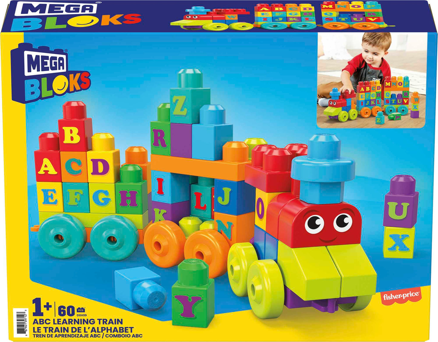 Mega Bloks Building Basics Abc Learning Train Fisher Price
