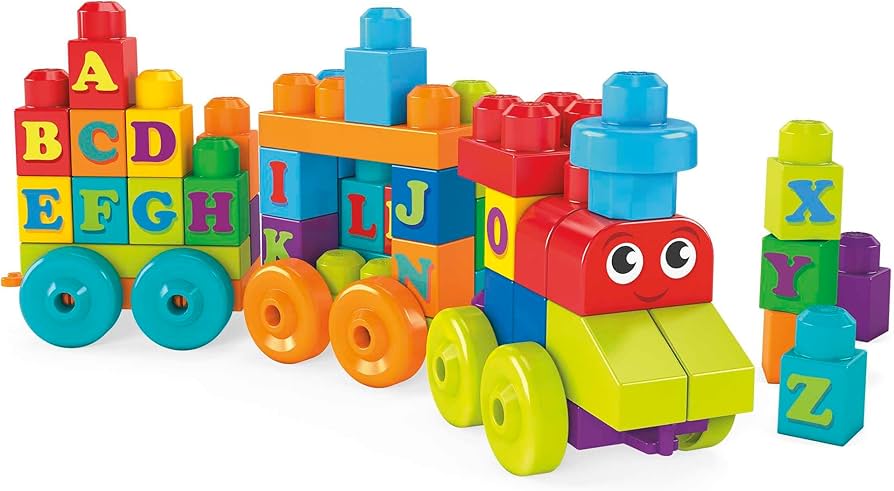 Mega Bloks Building Basics Abc Learning Train Fisher Price