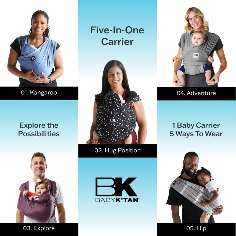 Baby K’Tan Active. (BLACK ) Medium. Baby K'tan