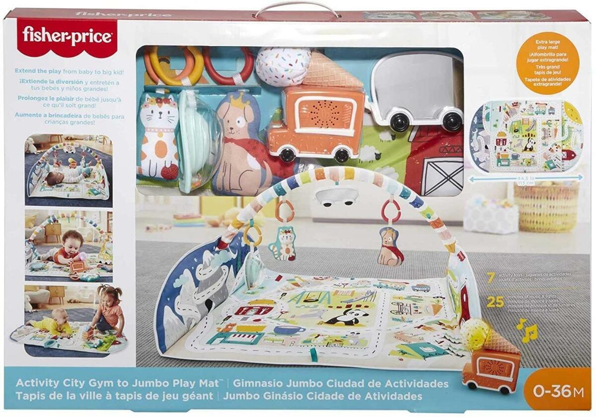Fisher-Price Activity City Gym to Jumbo Play Mat Fisher Price