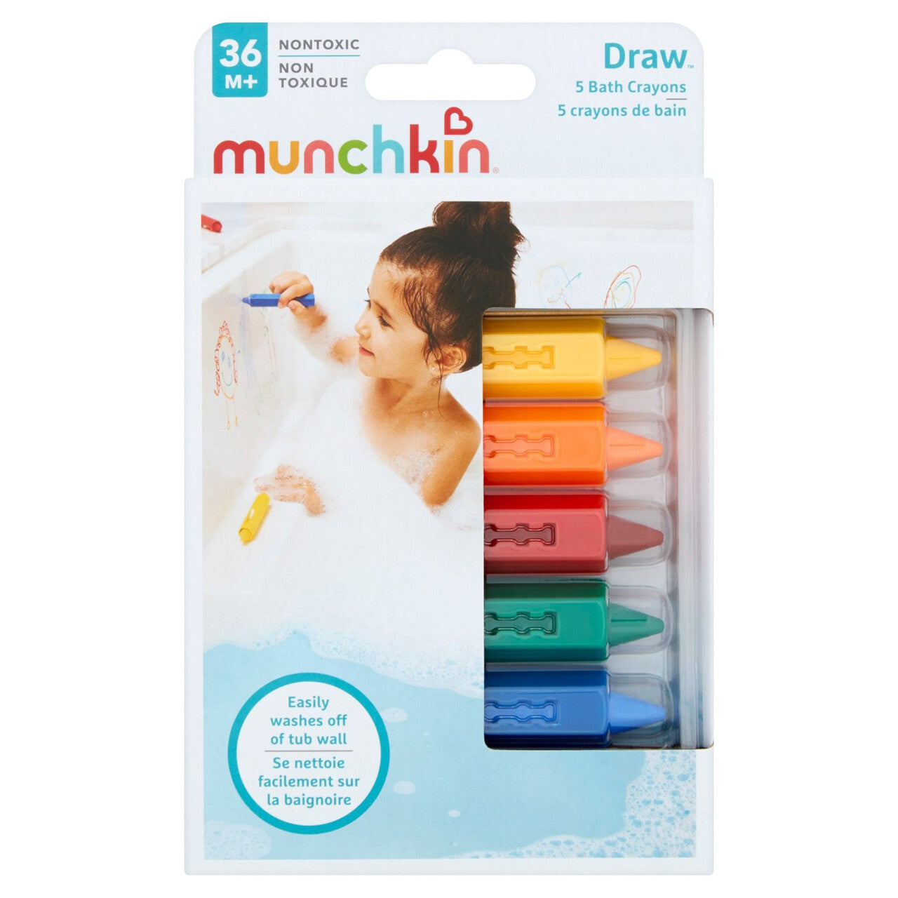 Kids Set of 4 Rainbow Bath Crayon Munchkin