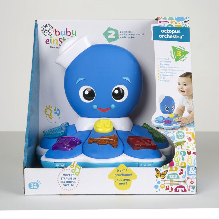 Baby Einstein Octopus Orchestra Learning Toy Musical 3mths+ Baby Einstein
