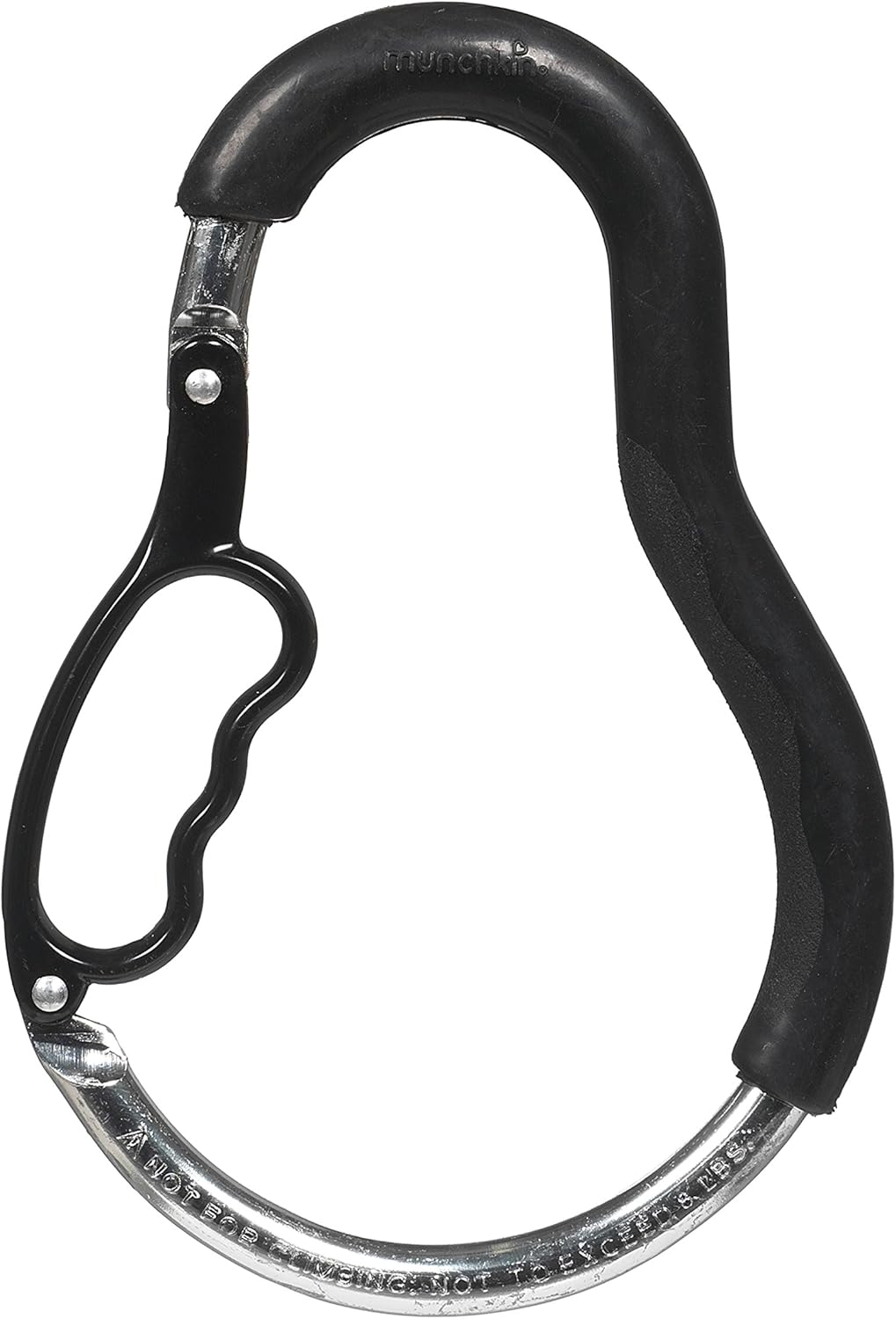 Munchkin Clip and Carry Pushchair Hook, Heavy Duty Aluminium, Black Munchkin