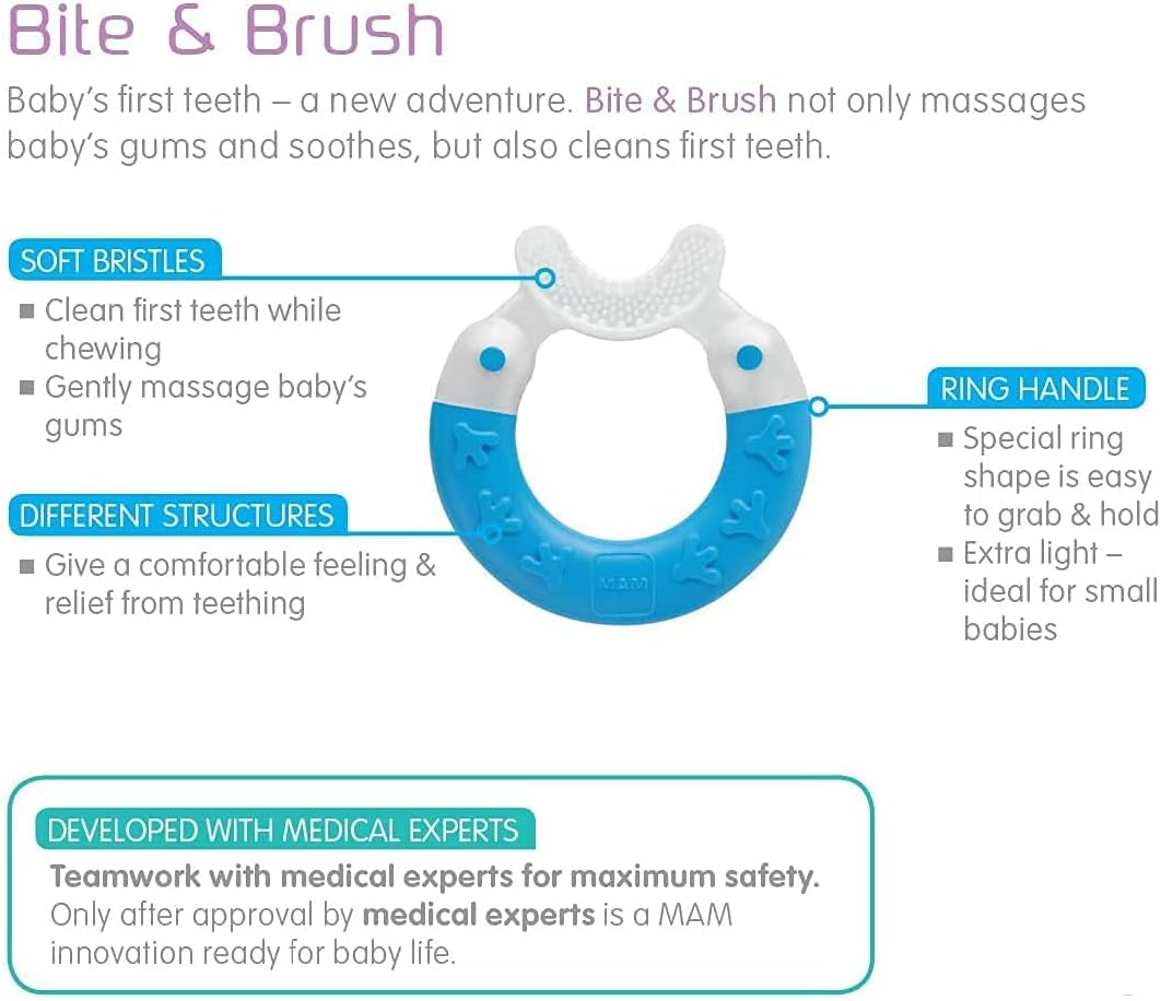 Mam Bite & Brush Teether 3M+ Mam
