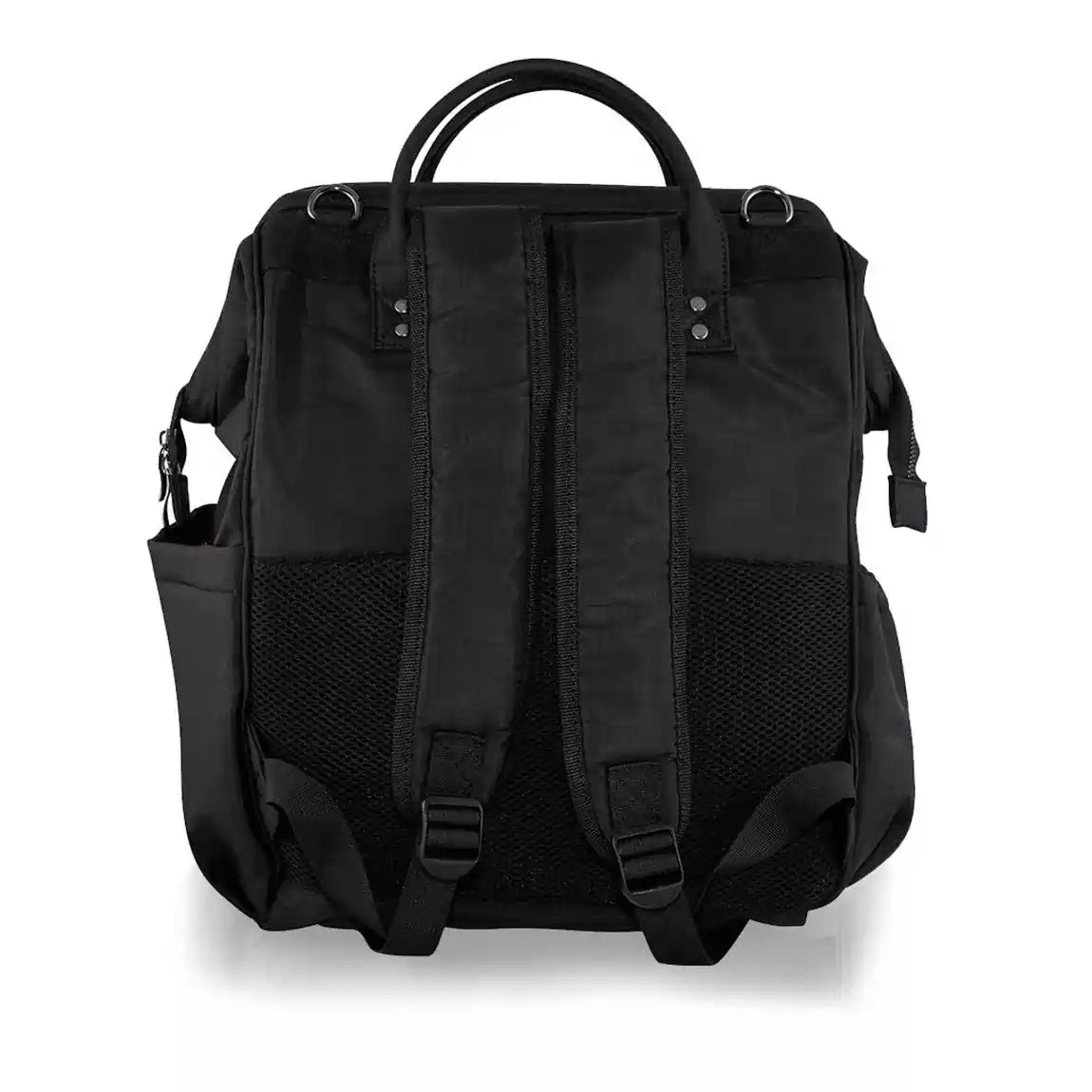 Byron Backpack - Black Nylon Changing Bag Isoki