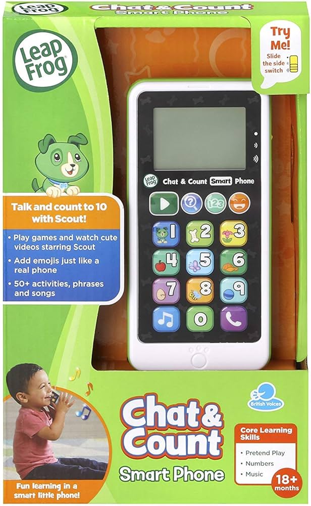 Leapfrog Chat and Count Smart Phone, Scout, Kids Mobile Leap Frog