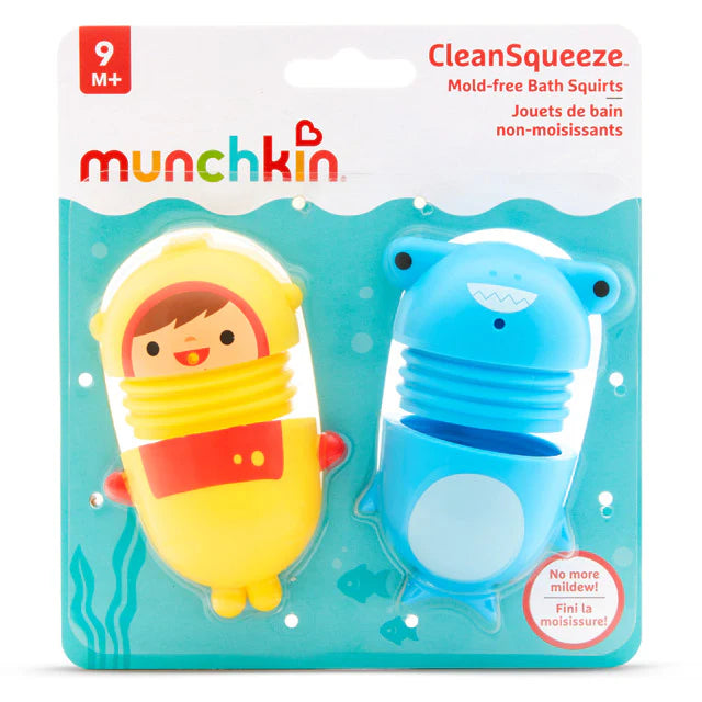 Munchkin Easy Clean Mould Free Bath Squirts, Pack of 2 Munchkin