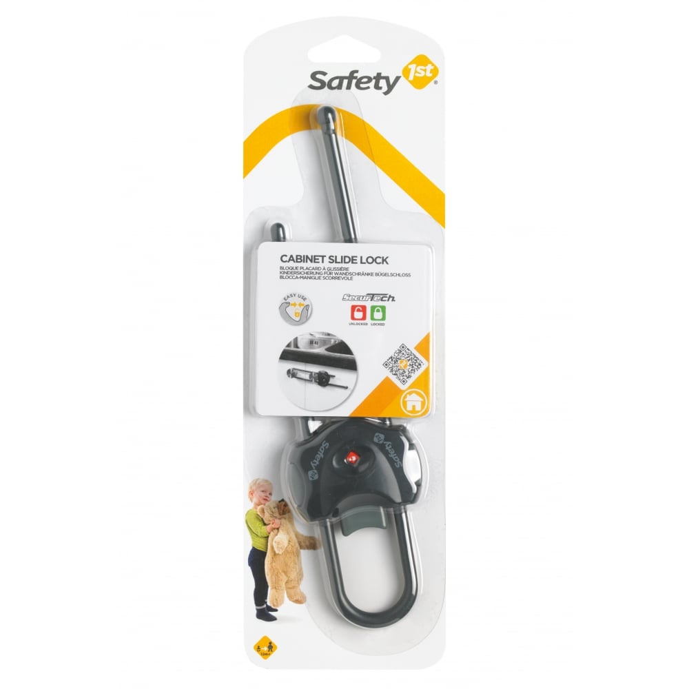 Safety 1St Cabinet Slide Lock Black Safety 1st