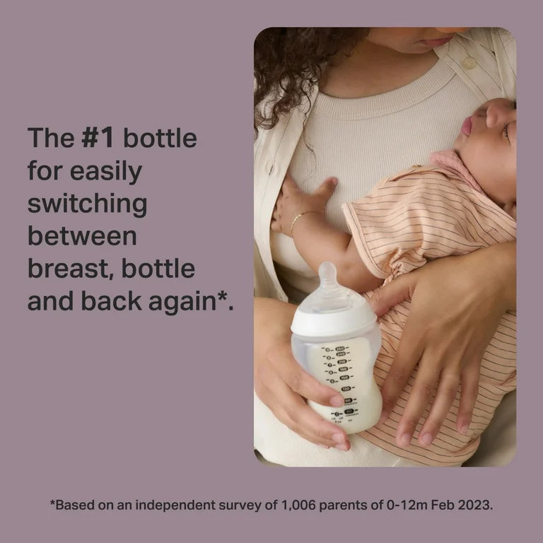 Tommee Tippee Closer to Nature Clear Bottles, 260 ml, 3 PK Tommee Tippee