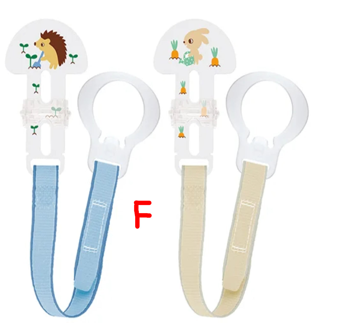 MAM Soother Clips, Pack of 2 assorted colours Mam