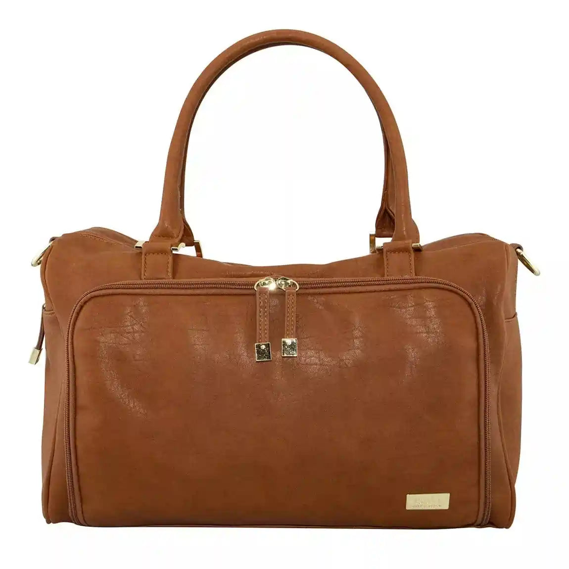 Double Zip Satchel Changing Bag Amber Isoki