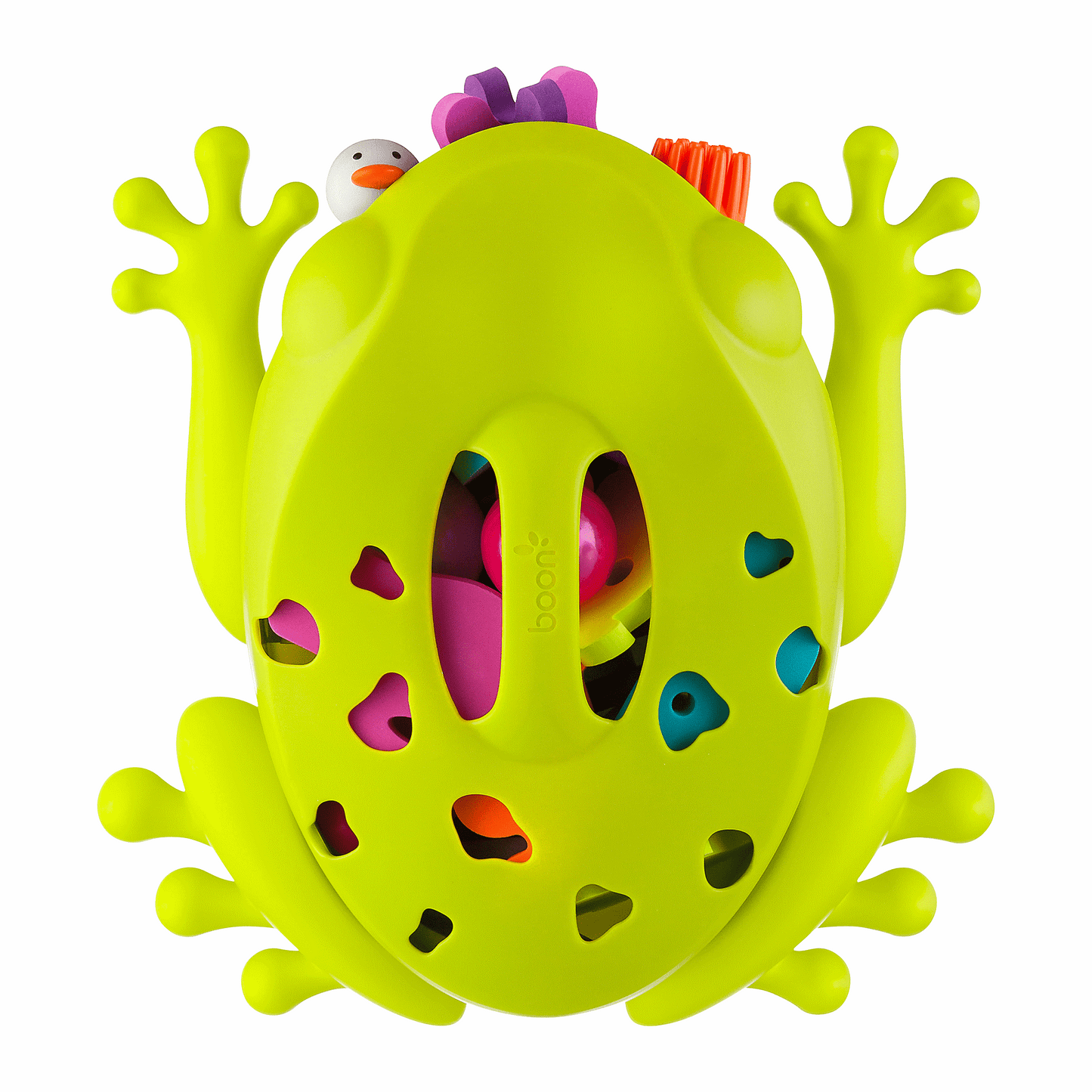 TOMY Boon Frog Pod Bath Toy Storage, Bath Toy Organiser with Drying Rack. Boon