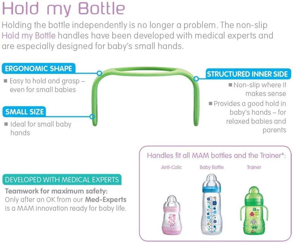 MAM Hold My Bottle Handles. Pack of 2 Welcome Baby