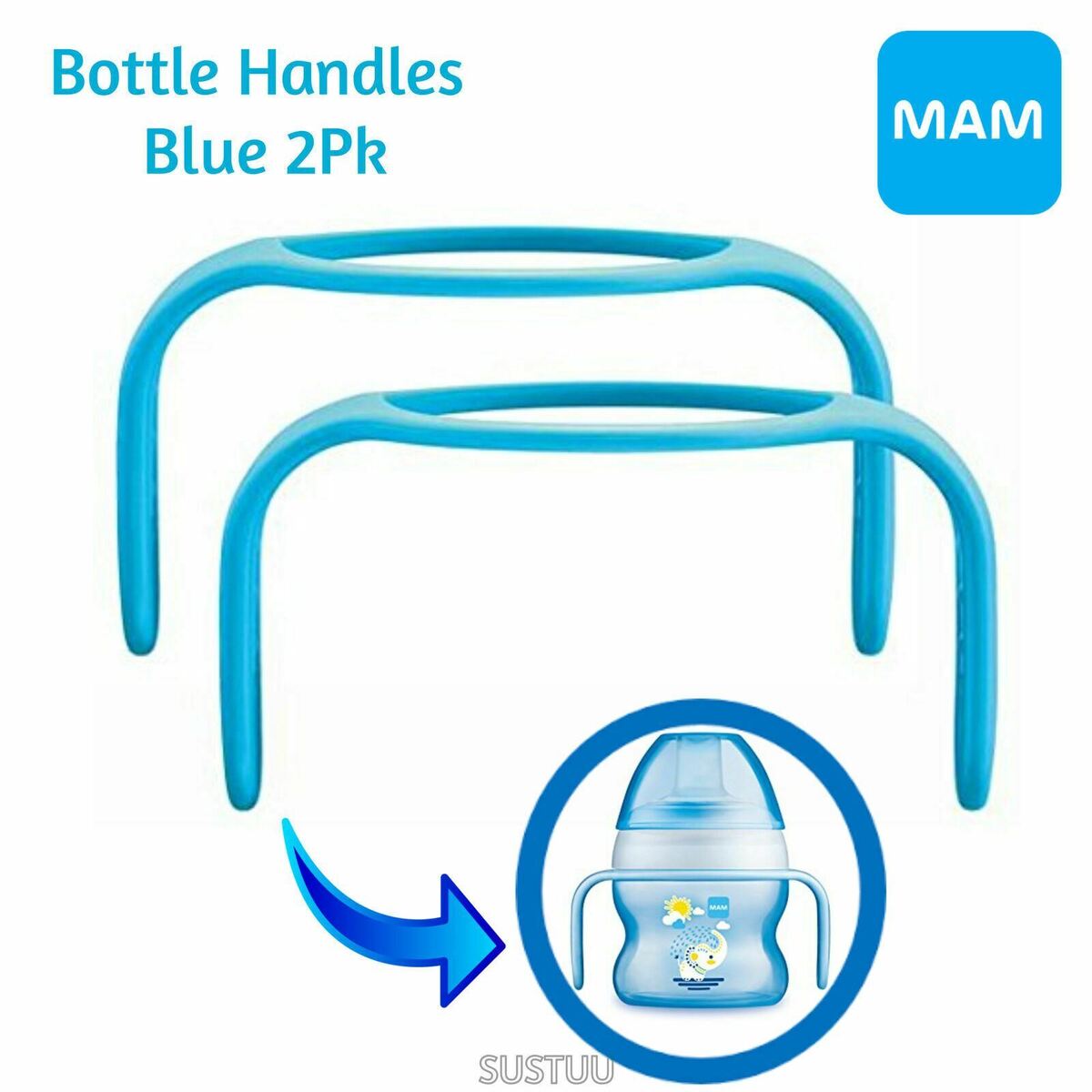 MAM Hold My Bottle Handles. Pack of 2 Welcome Baby