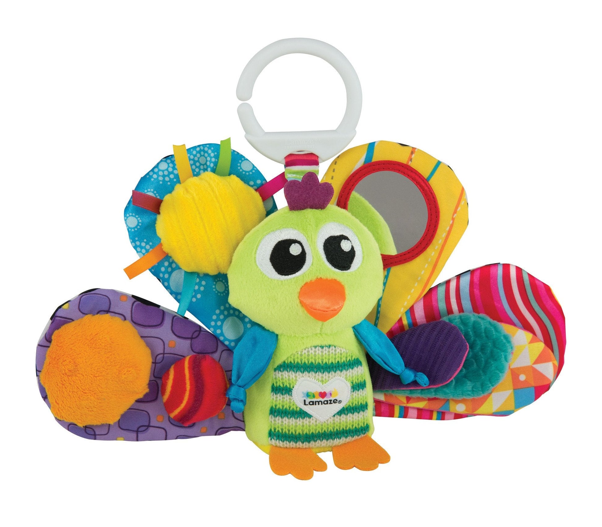 Lamaze Play & Grow Jacques the Peacock | Sensory Soft Toy For Babies Lamaze