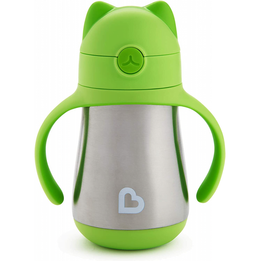 Munchkin Cool Cat Stainless Steel Straw Cup Munchkin