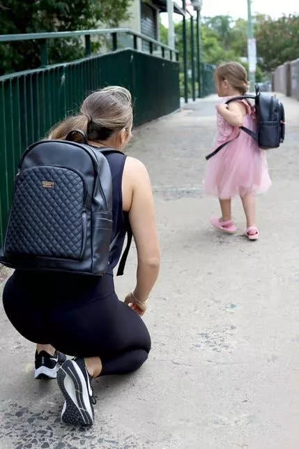 Marlo Baby changing Backpack - Ebony Black Isoki