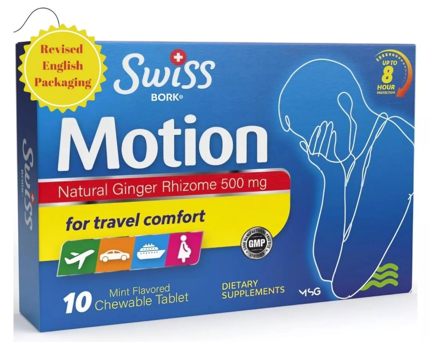 Swiss BORK Motion TabletsSWISS BORK Travel Sickness Tablets (500mg) — UPGRADED Swiss Bork