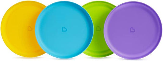 Munchkin Pack of 4 Multi-Coloured Plate Munchkin