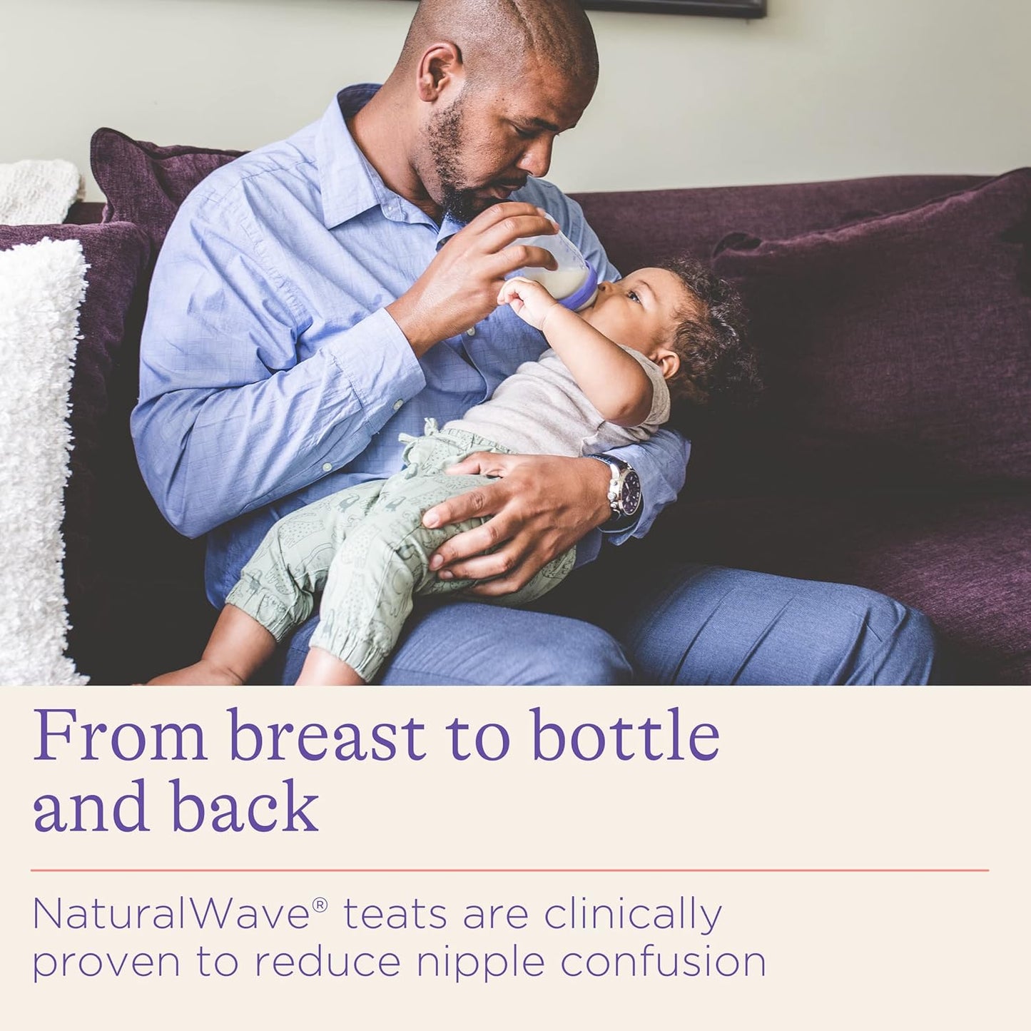 Lansinoh Baby Bottle Pack of 2 with NaturalWave Teat (160 ml), Anti-colic. Lansinoh