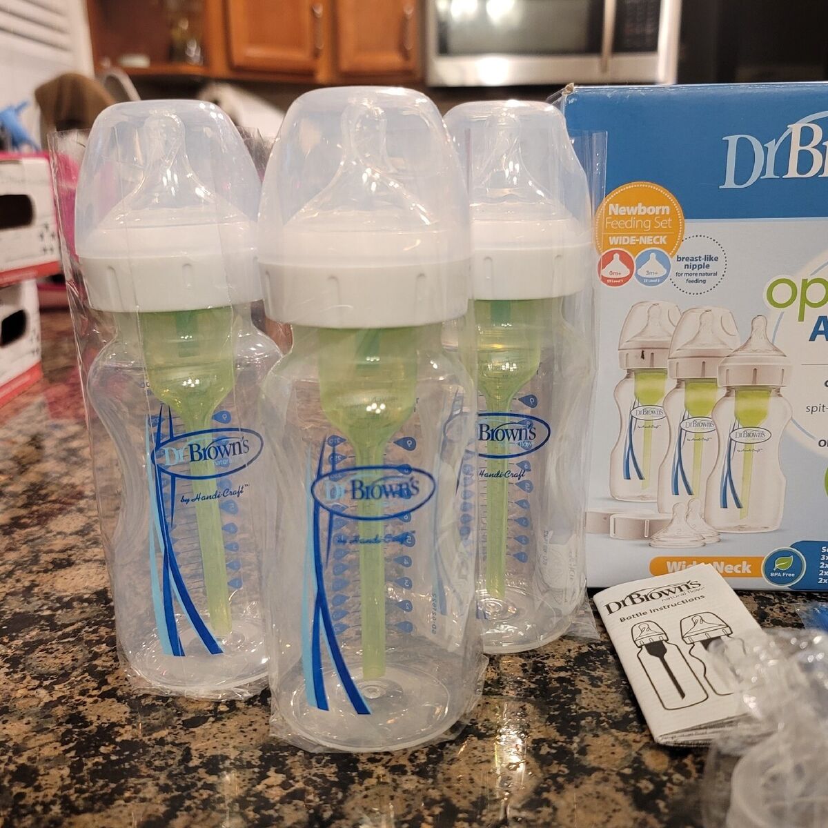 Dr. Brown's Options+ Wide-Neck Anti-Colic Baby Bottle Gift Set - 0-6 Months Dr Browns