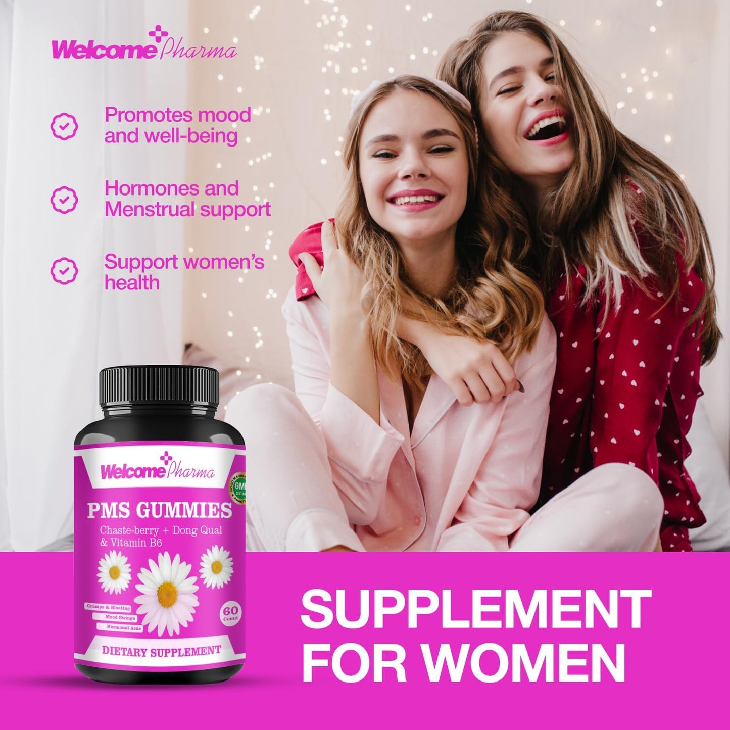 Welcome Pharma PMS Hormone Balance for Women Gummies Welcome Pharma