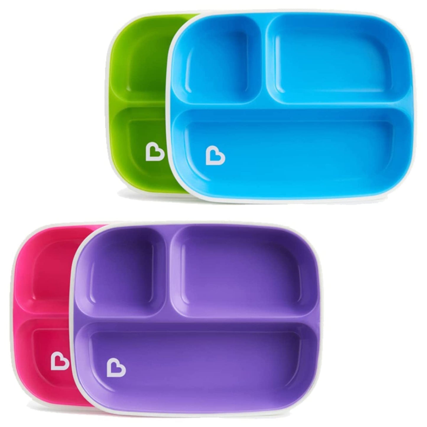 Munchkin Splash™ Toddler Divided Plates x 2 per pack Munchkin