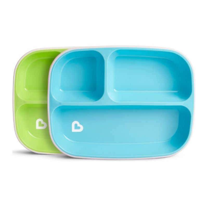 Munchkin Splash™ Toddler Divided Plates x 2 per pack Munchkin