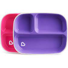 Munchkin Splash™ Toddler Divided Plates x 2 per pack Munchkin