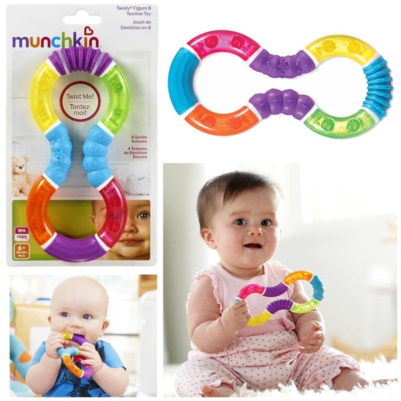 Munchkin® Twisty Figure 8 Baby Teether Toy, BPA Free, 6+ Months Welcome Baby