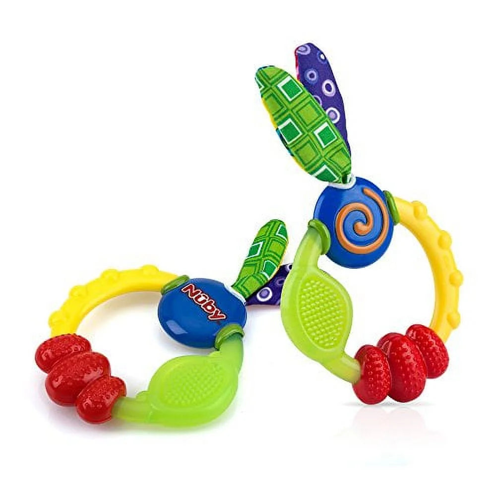 Shop Nuby Wacky Teether Ring - Soft Silicone Teething Toy Nuby