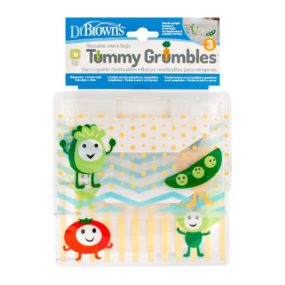 Dr. Brown’s™ Tummy Grumbles™ Reusable Snack Bags, 3 Pack Dr Browns