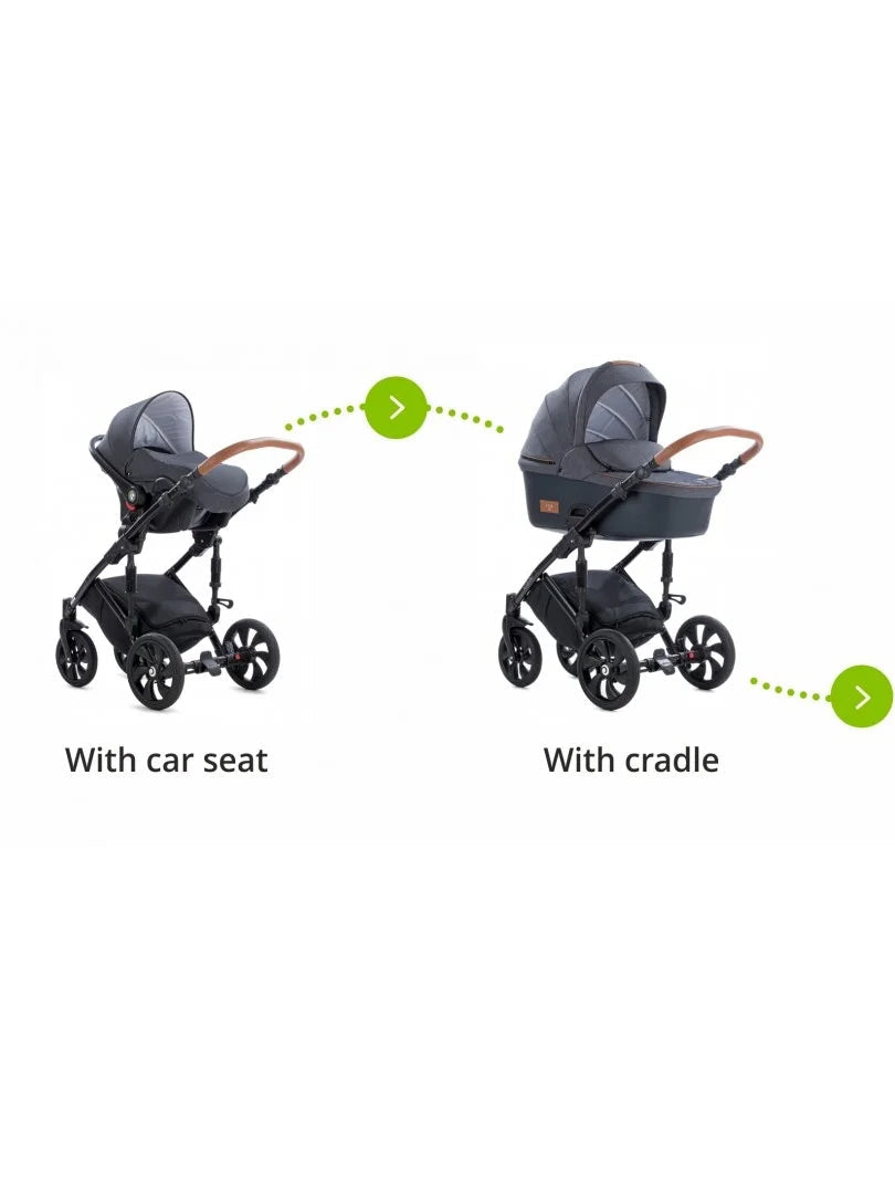Tutis Viva4 Leather Shadow Grey 087 Travel System 2in1 / 3in1 / 4in1 Tutis Viva4