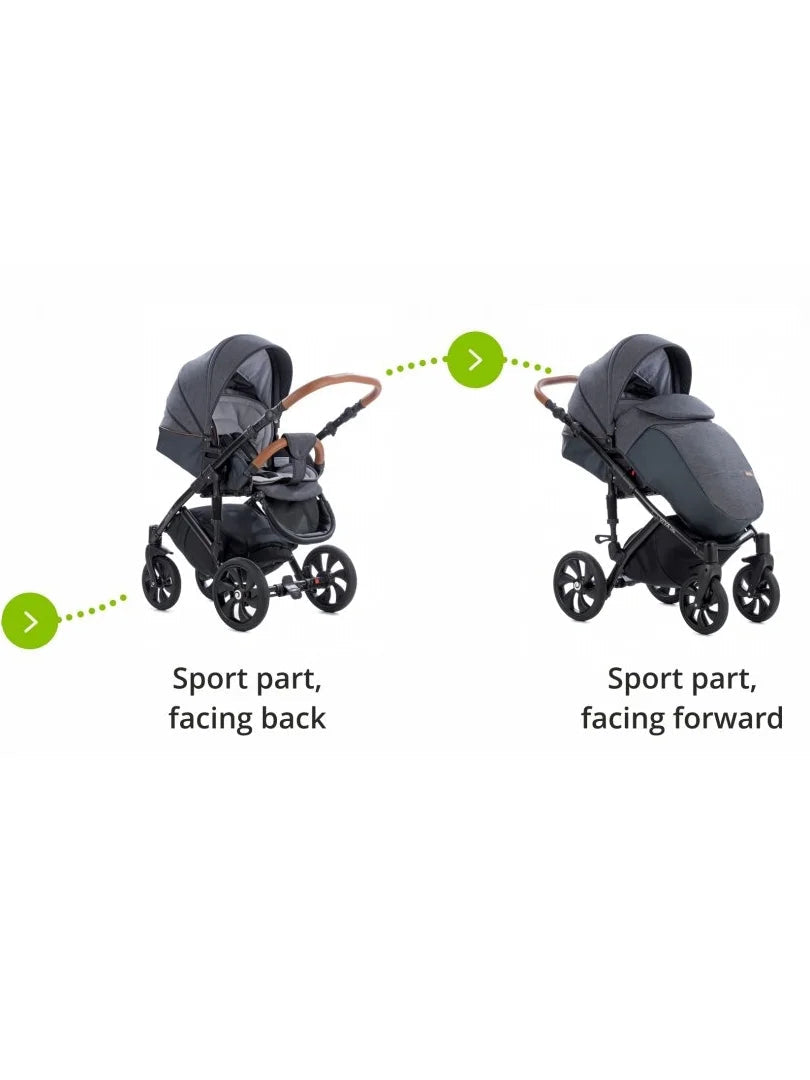Tutis Viva4 Leather Shadow Grey 087 Travel System 2in1 / 3in1 / 4in1 Tutis Viva4