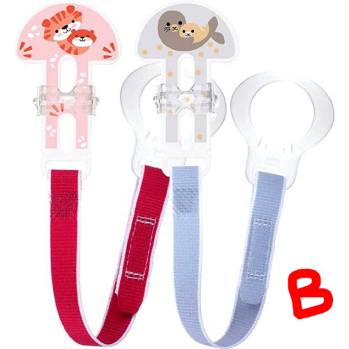 MAM Soother Clips, Pack of 2 assorted colours Mam