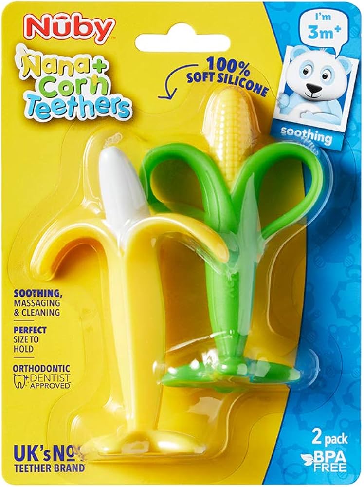 Nuby Nana and Corn Soothing Teethers Nuby