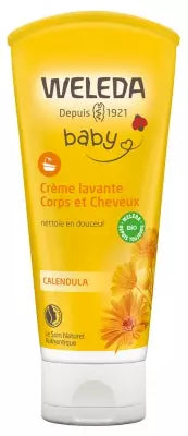 Baby Calendula Body and Hair Washing Cream 200ml Weleda