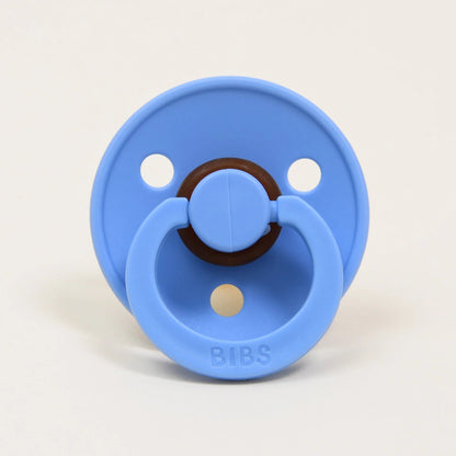 BIBS Colour Latex Pacifier - Sky Blue Size 1.  0+ Months   Single Pc