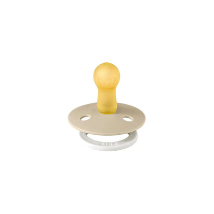 BIBS Colour GLOW Latex Pacifier Size 1 - Vanilla  Single pc