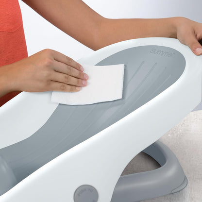 Summer Clean Rinse Baby Bather Grey and White