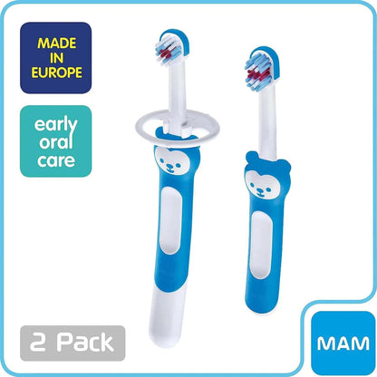MAM Learn to Brush Set, Baby Training Toothbrush Age 5Months +
