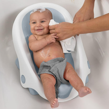 Summer Clean Rinse Baby Bather Grey and White